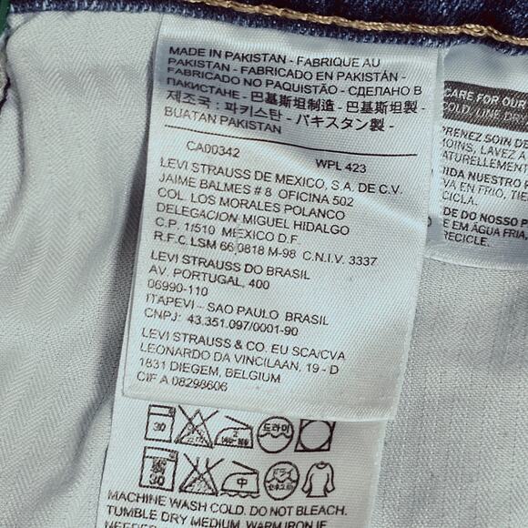 Levis Boyfriend Jeans Women's 33 High Waisted Baggy Look Loose Relaxed Fit 90s - Picture 8 of 12